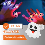 PumpkinPop - Halloween Glow Rings Party Pack - 50 Pcs