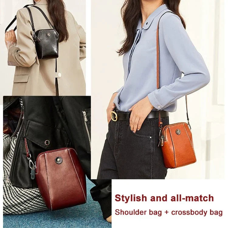 Retro Cowhide Shoulder Bag marnetic