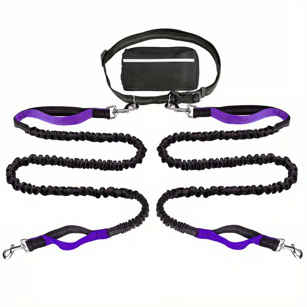 LeashEase – Zipper Pouch Running Dog Leash
