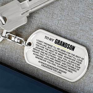 BraveBond - Unique Cherished Grandson Keychain