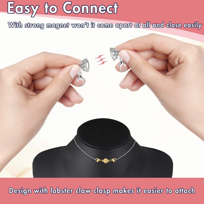 ClaspEase – Effortless Magnetic Necklace Closures