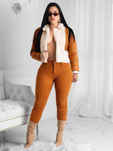 CozyPatch – Fur Patchwork Cotton Jacket