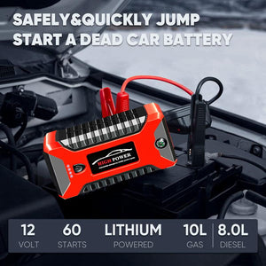 AutoRescue - Compact Jump Starter with QC3.0 Fast Charge
