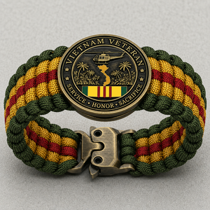 🏆Last Day Promo: 49% OFF 🎖️-Vietnam Veteran Survival Tribute Paracord Bracelet
