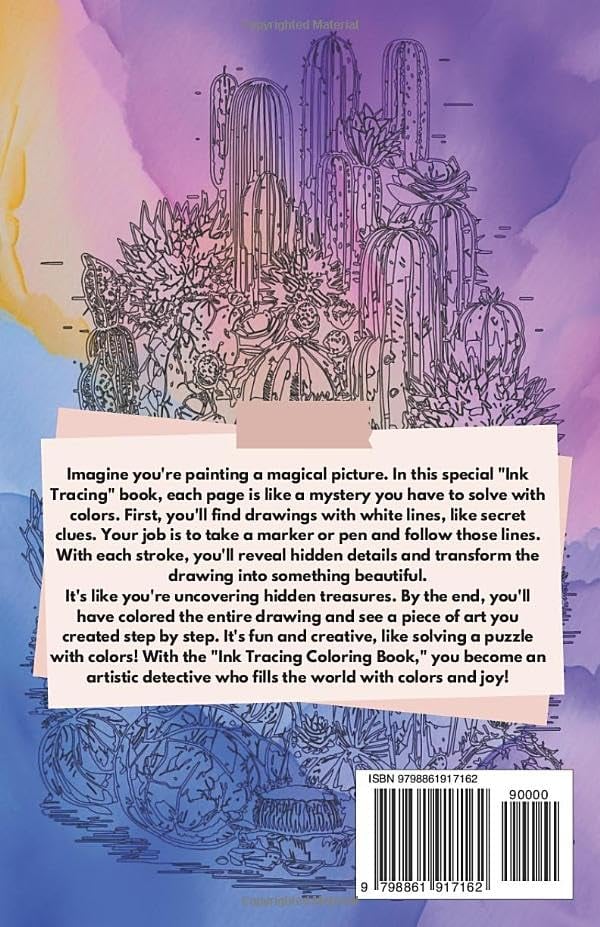 TraceBloom – Relaxing Ink Coloring Book
