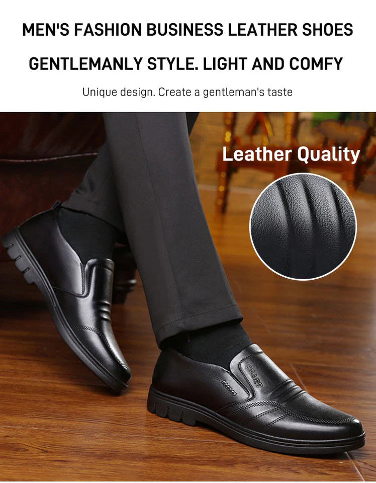 FlexStride – Soft Leather Men’s Business Shoes