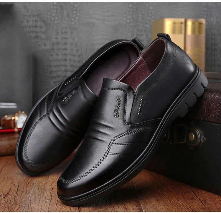 FlexStride – Soft Leather Men’s Business Shoes
