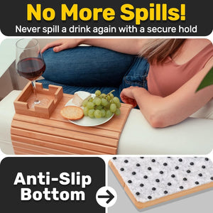CouchSip – Wooden Sofa Cup Holder