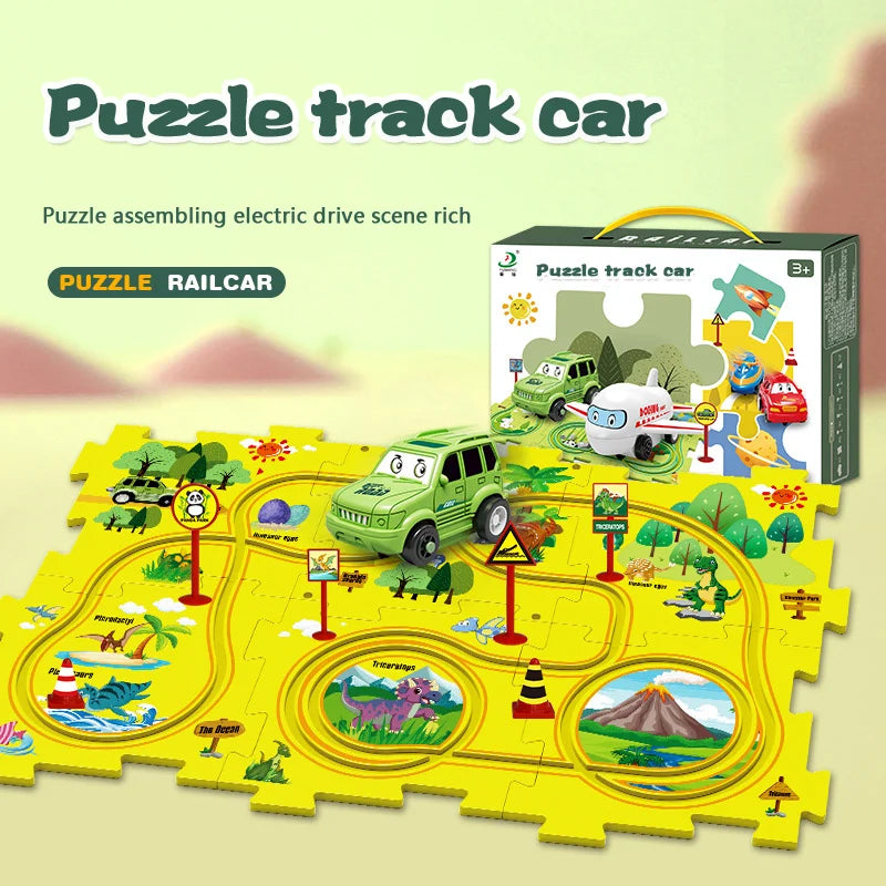 TurboTrail - DIY Educational Track Car Set for Kids