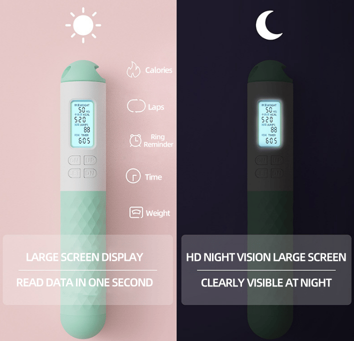 PulseFit - 2-in-1 Weighted Digital Jump Rope for Total Body Burn