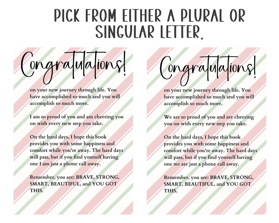 Christmas College Care Book - Love, Support & Gift Card Fun