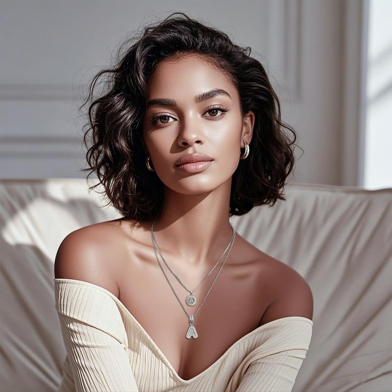 SignatureShine - Elegant Crystal Necklace Gift Set