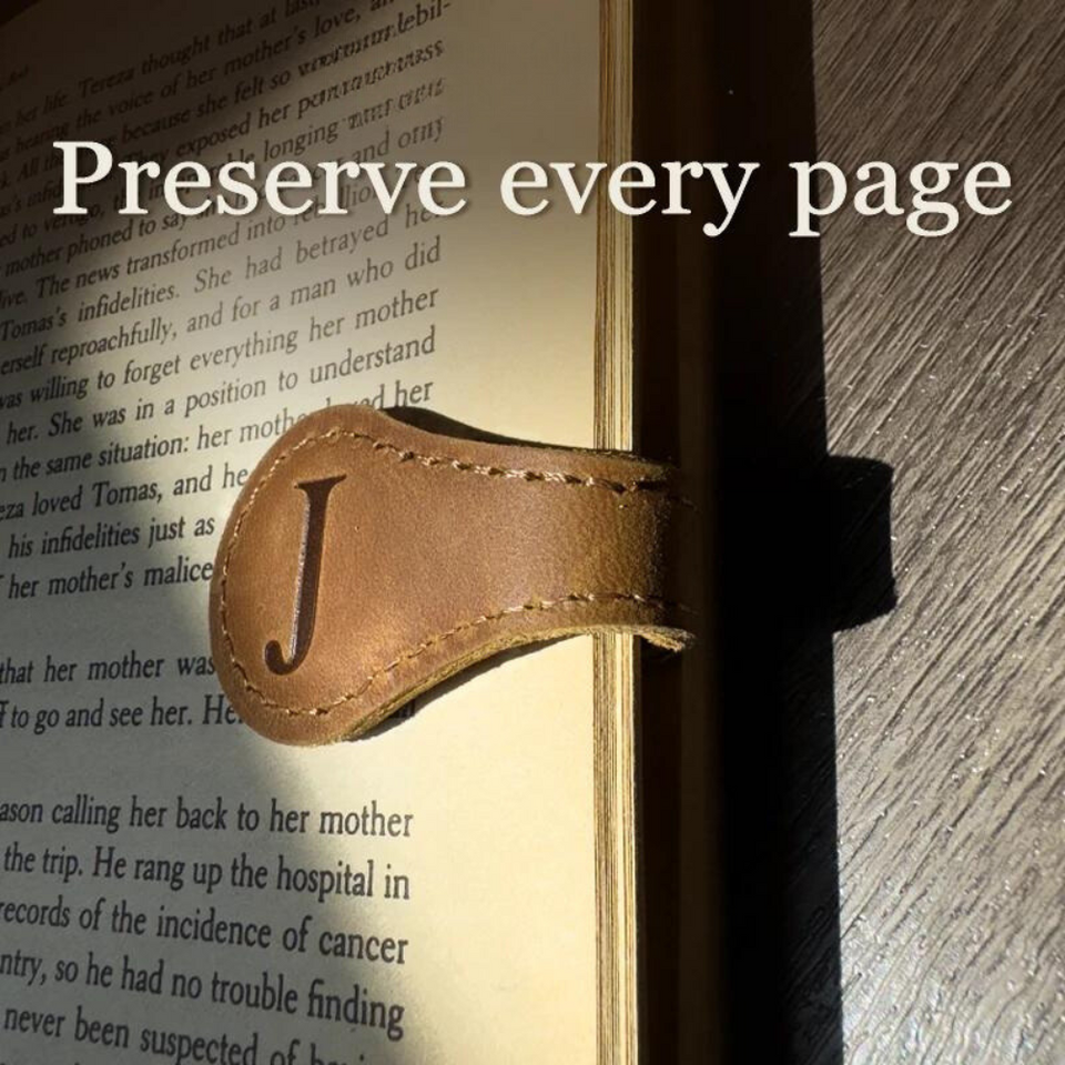 MagniMark -  Multifunctional Magnetic Leather Bookmark