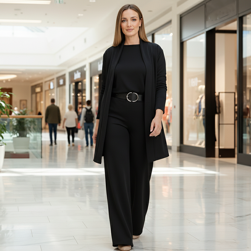 CELINE - Sophisticated 3-Piece Cardigan Set