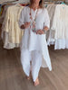 BreezyChic - Solid Color Linen Suit