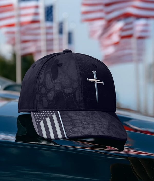 CrossMark – Christian Baseball Hat with Bonus Decal