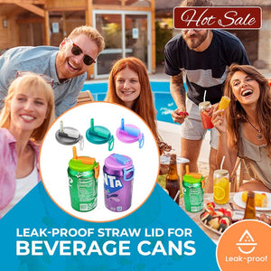 🔥Last Day Promotion 49% OFF💞Straw Soda Can Lid (BUY 3 GET 2 FREE)
