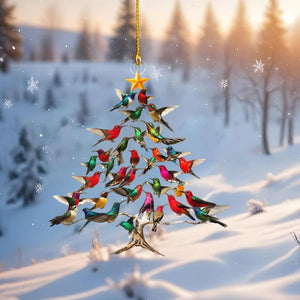 WinterWings - Radiant Hummingbird Ornament for Magical Décor