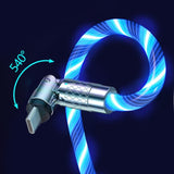 GlowLink - 540° Rotating Fast Charging Cable with Lights