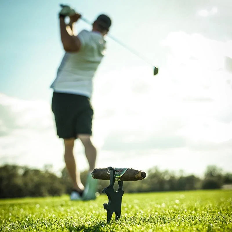FairwayFlame β Multi Function Golf Cigar Holder Tool