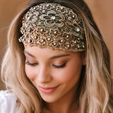 Seraphina | Handcrafted Beaded Crown Headband