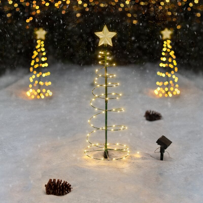 Solar LED Christmas Tree Lights marnetic