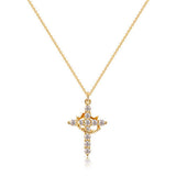 RoyalFaith – Crown Cross Pendant Necklace