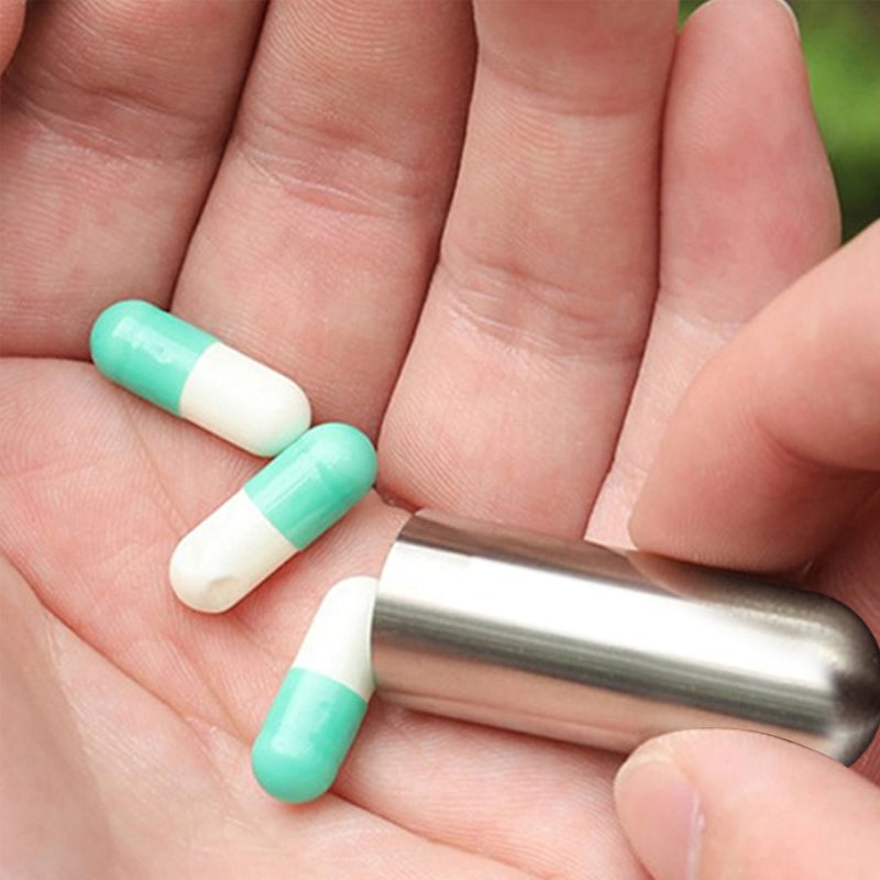 MediVault | Mini Stainless Pill Holder