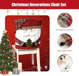 Merry Dining Chair Wraps - Cute Christmas Seat Covers