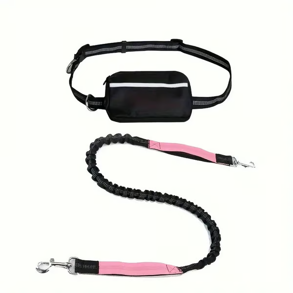 LeashEase – Zipper Pouch Running Dog Leash