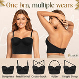 LuciLift - Perfect Silhouette Low Back Strapless Bra marnetic