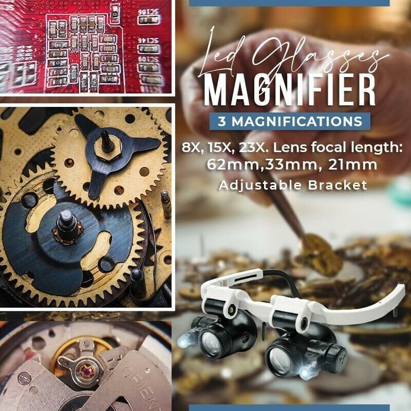 MicroVision - 3-in-1 Adjustable Lens Magnifier