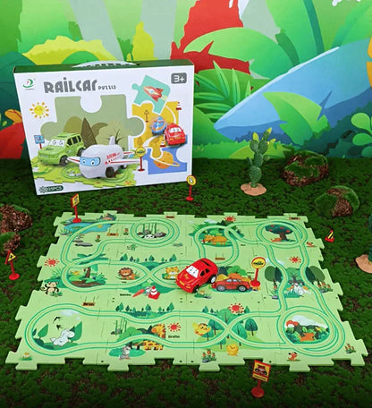 TurboTrail - DIY Educational Track Car Set for Kids
