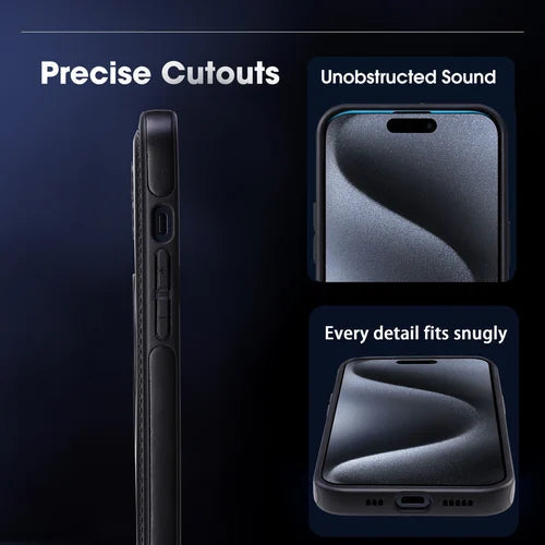 Super Luxury Invisible Stand iPhone Leather Case marnetic