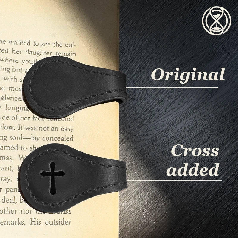 MagniMark -  Multifunctional Magnetic Leather Bookmark