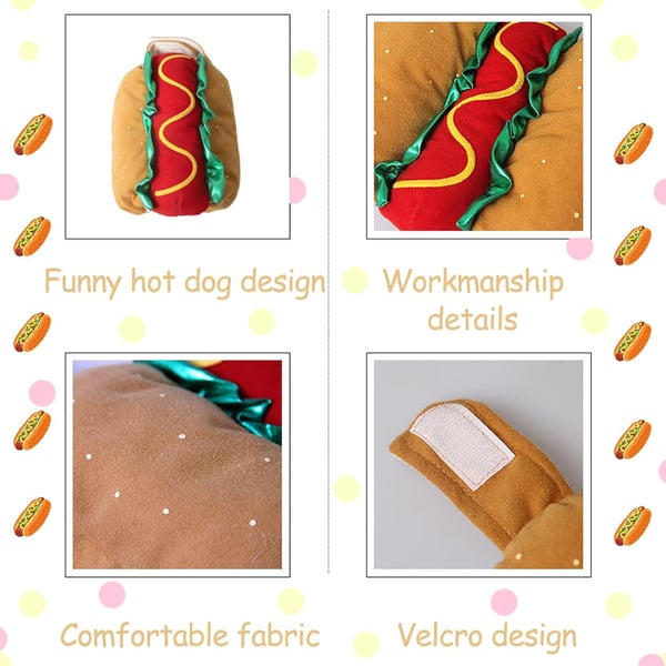 PetBun - Soft & Adjustable Hot Dog Outfit