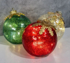 CelestiLight - Warm White Glass Decor Trio
