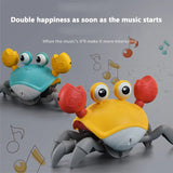 Induction Escape Crawling Crab Rechargeable Pet Musical Toy marnetic