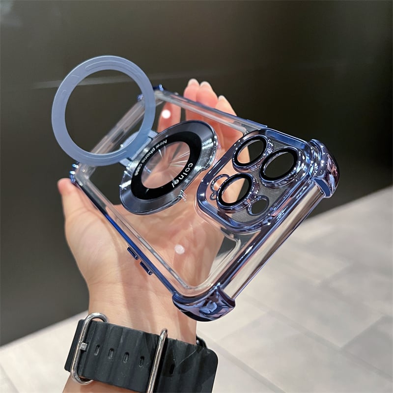 SecureGrip Shield™ Anti-fall iPhone Case with Invisible Ring Stand marnetic