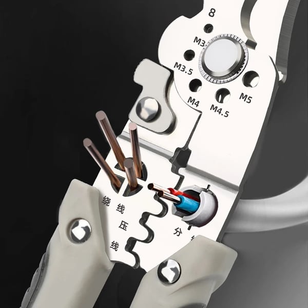 Wire Stripping Crimping Cable Cutter Pliers marnetic