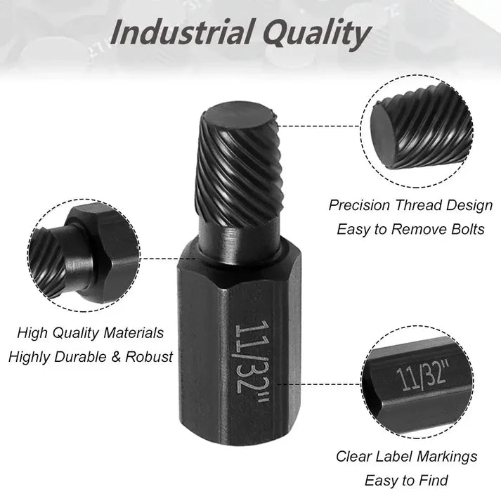 BoltBuster – Broken Screw Removal Tool - 10-Piece Kit