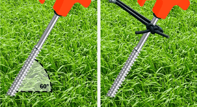 GripLock – Heavy Duty Screw In Tent Stakes