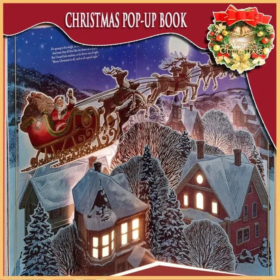 The Enchanted Christmas Eve Pop-Up Book (Light + Sound) marnetic