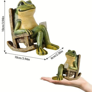 SunFrogGlow – Solar Frog Garden Accent Light