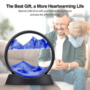 TranquilFlow – 3D Hourglass Sand Scene Gift