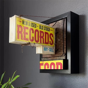 VinylGlow – Retro Record Wall Light