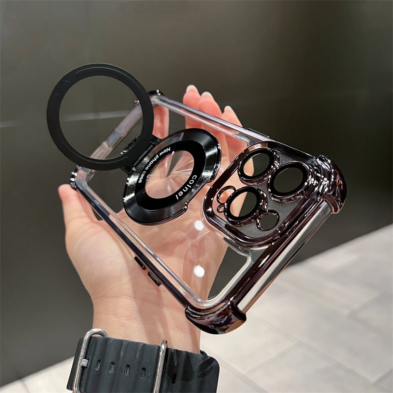 SecureGrip Shield™ Anti-fall iPhone Case with Invisible Ring Stand marnetic