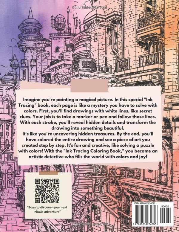 TraceBloom – Relaxing Ink Coloring Book