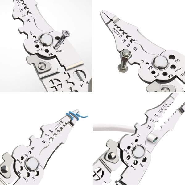 Wire Stripping Crimping Cable Cutter Pliers marnetic