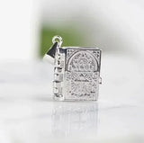 Sterling Silver Tiny Bible Necklace marnetic